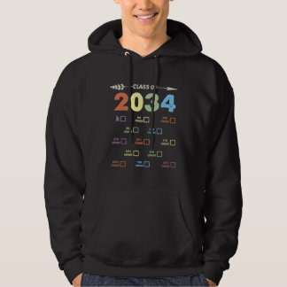 Veste À Capuche Colorful Class Of 2034 Checklist Grow With Me Grad