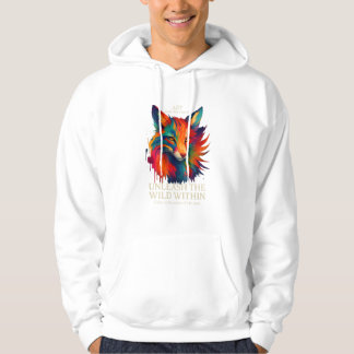 Veste À Capuche Colorful Fox Art
