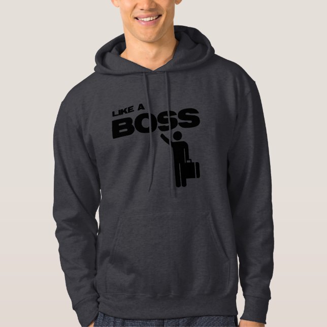 Veste À Capuche Comme un meme de patron (Devant)