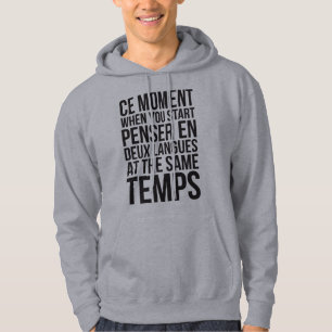 Veste À Capuche Commencez en Deux Langues de Penser aux mêmes