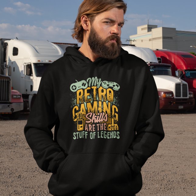 Veste À Capuche Compétences de jeux rétros Studios de légendes - G (Créateur téléchargé)