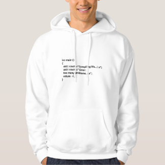 Veste À Capuche Compiling Life Error Funny Programmer Code Design