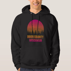 Veste À Capuche Comté de Portes vintages Wisconsin WI Retro 80s 90