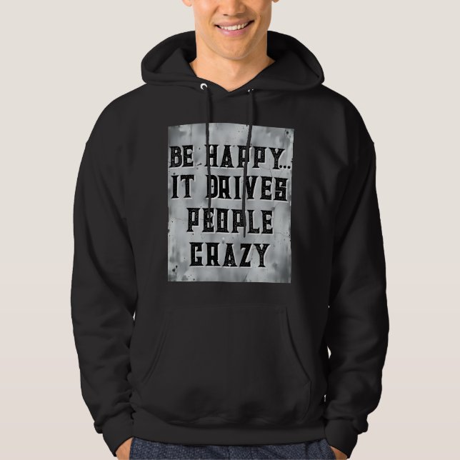 Veste À Capuche Conception amusante de devis (Devant)
