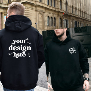 Veste À Capuche Conception avant et arrière Logo personnalisé pers