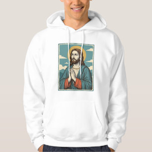 Veste À Capuche Conception de chemise religieuse Sauveur priant vi