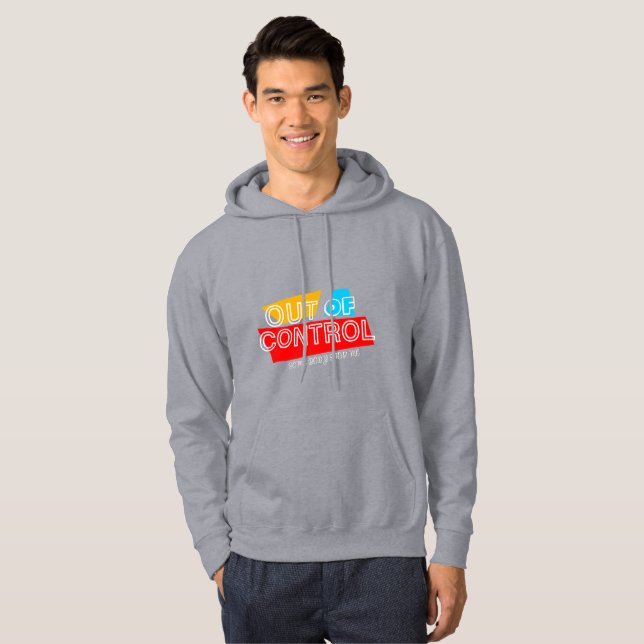 Veste À Capuche Conception de déclaration de typographie audacieus (Devant entier)