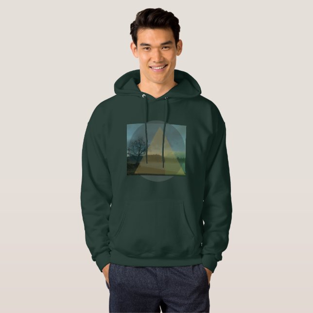 Veste À Capuche Conception de montagne (Devant entier)