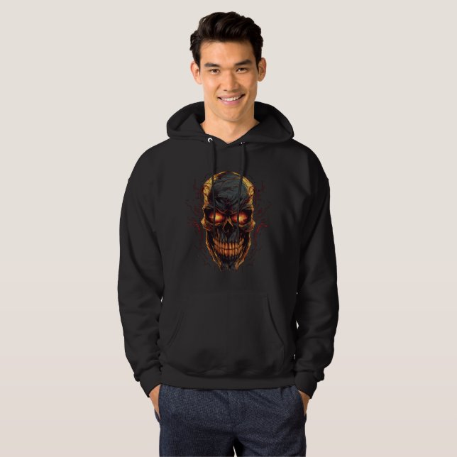 Veste À Capuche Conception démonique (Devant entier)