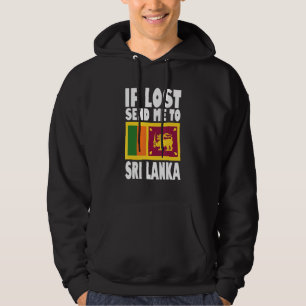 Veste À Capuche Conception du drapeau du Sri Lanka  Si perdu envoy