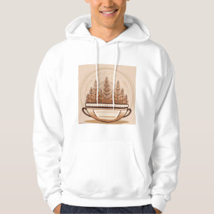 Veste À Capuche "Conception minimaliste de la Mug de café rétro -