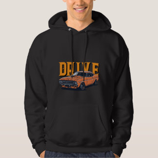 Veste À Capuche CONDUIS – Chapeau Voiture Orange Vintage Rapide