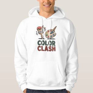 Veste À Capuche Conflit de Couleurs – Palette et Pinceau de Peintr