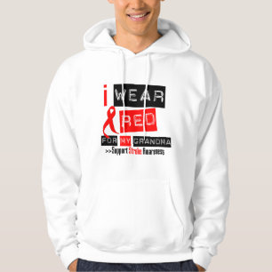 Veste À Capuche Conscience de course je porte le ruban rouge pour
