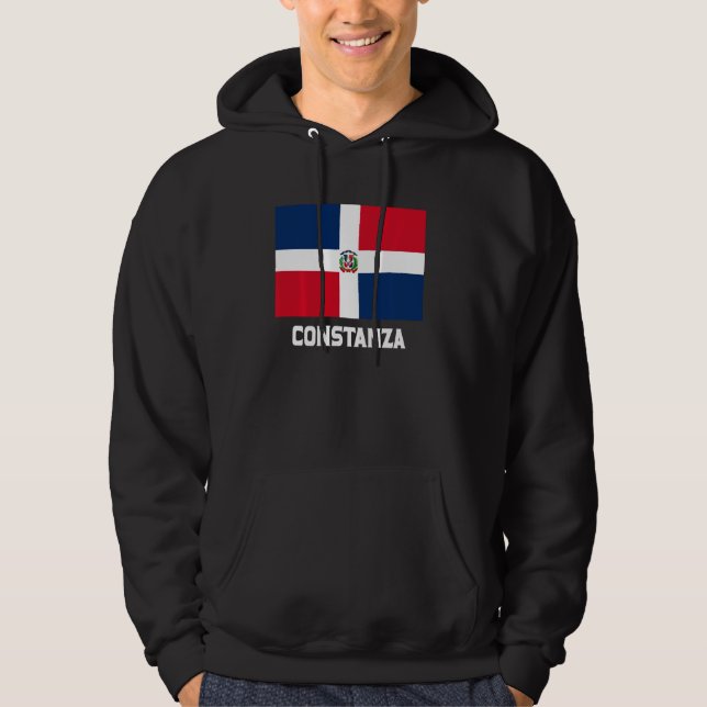 Veste À Capuche Constanza République dominicaine Drapeau Emblem Es (Devant)