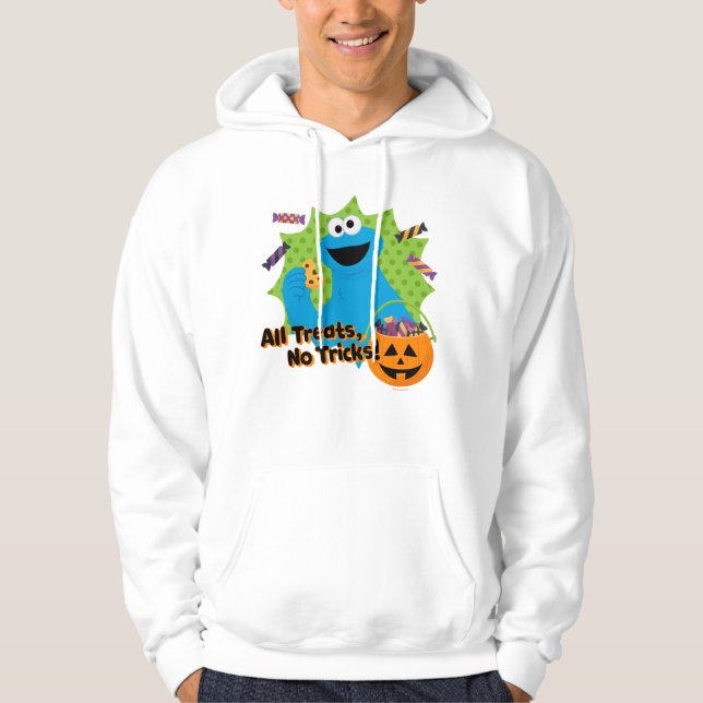 Veste À Capuche Cookie Monster | Tous Les Traitements, Pas De Truc (Devant)