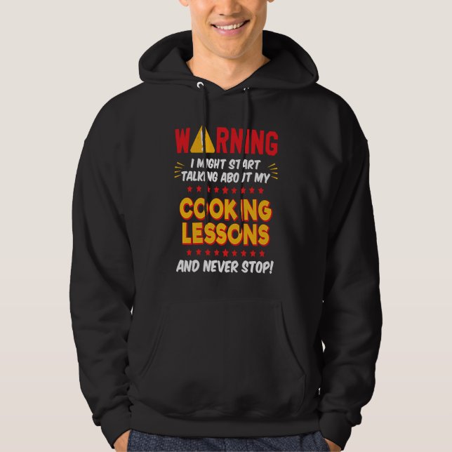 Veste À Capuche Cooking Lessons Joke Graphic (Devant)