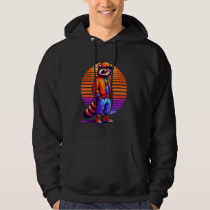 Veste À Capuche Cool Coati Style urbain moderne Sunset Art rétro