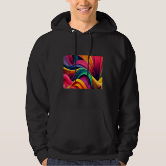 Veste À Capuche Cool Colorful Waves Illustration  Graphic Designs