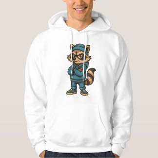 Veste À Capuche Cool Gangster Raccoon - Vêtements de rue urbains A