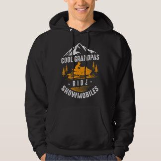 Veste À Capuche Cool Grandpas Ride Snowmobile