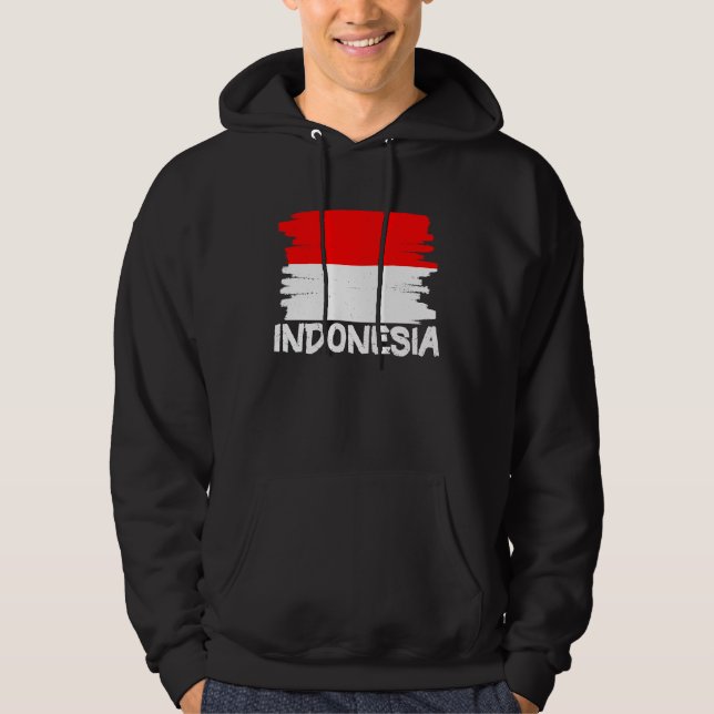 Veste À Capuche Cool Indonesia Flag (Devant)