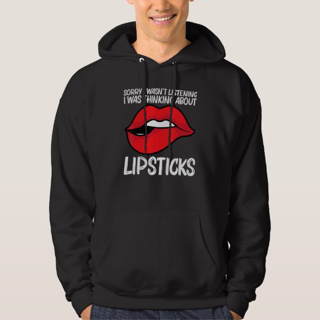 Veste À Capuche Cool Lipstick For Men Women Cosmetic Makeup   (Devant)