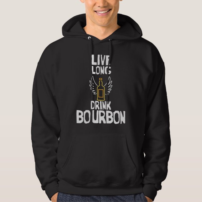Veste À Capuche Cool Live Long Drink Bourbon Bourbon (Devant)