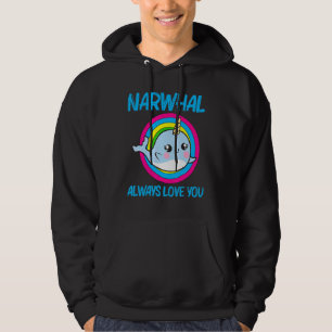 Veste À Capuche Cool Narwhal Pour Hommes Femmes Arc En Ciel Tusk M