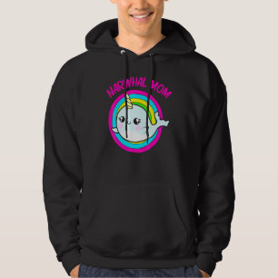 Veste À Capuche Cool Narwhal Pour Maman Mère Rainbow Tusk Mer Unic