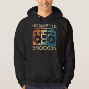 Veste À Capuche Cool Retro No Sleep Til Brooklyn, Old School Porta
