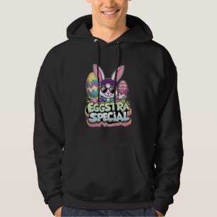 Veste À Capuche Cool spécial Eggstra Lapin de Pâques avec coloré