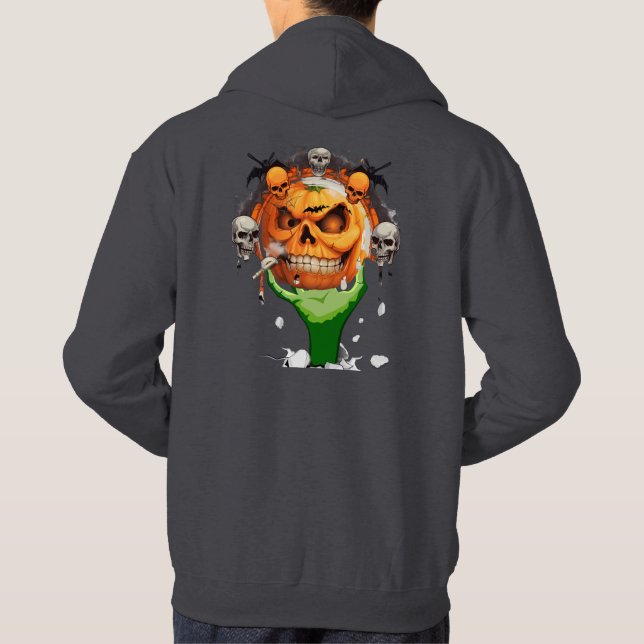 Veste À Capuche Copie de Jack, T-shirt halloween (Dos)