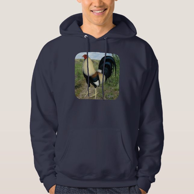 Veste À Capuche Coq de combat de route de campagne (Devant)