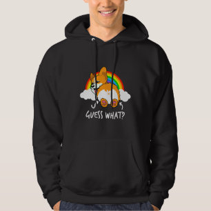 Veste À Capuche Corgi Butt Devine Ce Qui Est Amusant