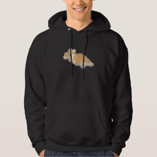 Veste À Capuche Corgi Chien Dessin À La Main