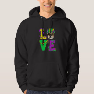 Veste À Capuche Corgi Chien J'Aime Marionnette Mardi Gras Hommes F