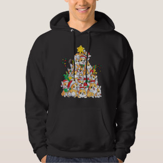 Veste À Capuche Corgi Christmas Tree Dog Santa Merry Corgmas Xmas