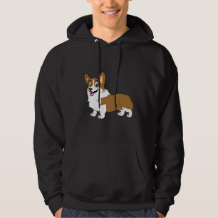 Veste À Capuche Corgi gallois souriant adorable 482