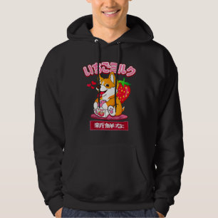 Veste À Capuche Corgi S Otaku Japonais élégant Lait Esthétique Sha