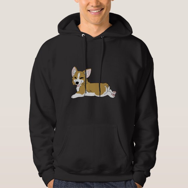 Veste À Capuche Corgi Sploot (Devant)