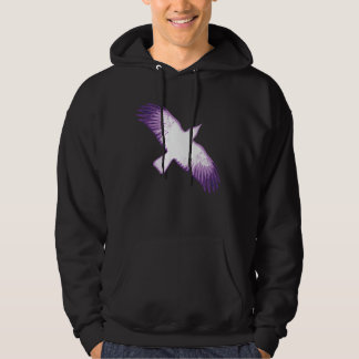 Veste À Capuche Corneille blanche et violette
