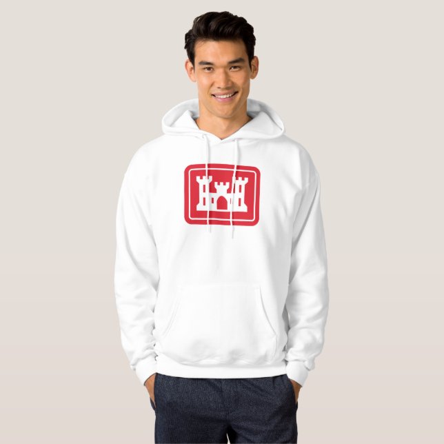Veste À Capuche Corps des ingénieurs américains DOD Military (Devant entier)