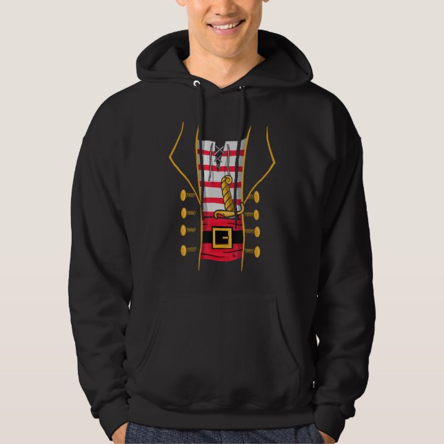 Veste À Capuche Costume de Buccaneer Pirate Dernière Minute Carniv (Devant)