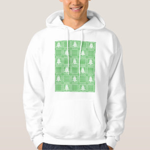Veste À Capuche Cosy sapin de Noël affreux pull à damiers motif
