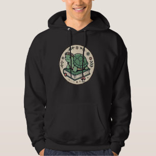 Veste À Capuche Cottagecore esthétique Floral Turtle Livres
