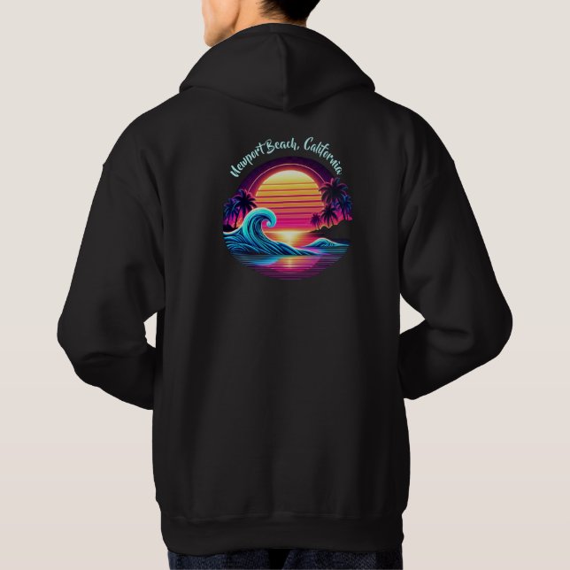 Veste À Capuche Coucher de soleil (Dos)