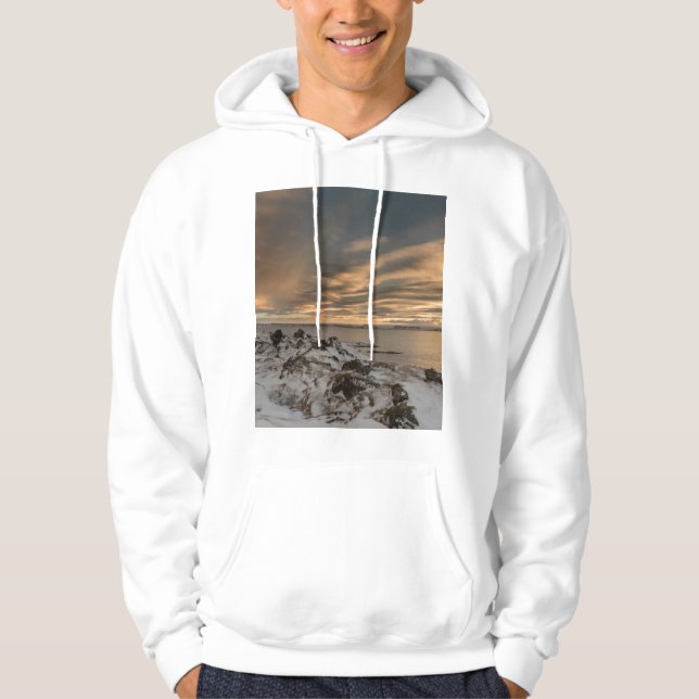Veste À Capuche Coucher de soleil sur le lac Myvatn, Islande (Devant)