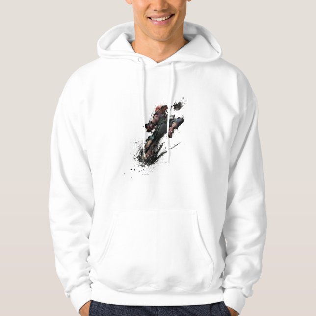 Veste À Capuche Coup-de-pied d'Akuma (Devant)