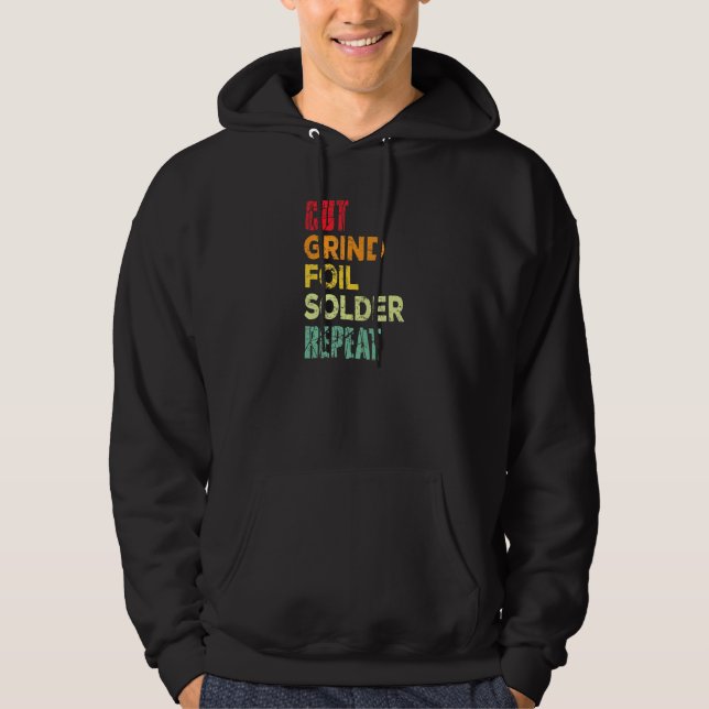 Veste À Capuche Couper le moulin à huile Solder Répéter l'artiste  (Devant)